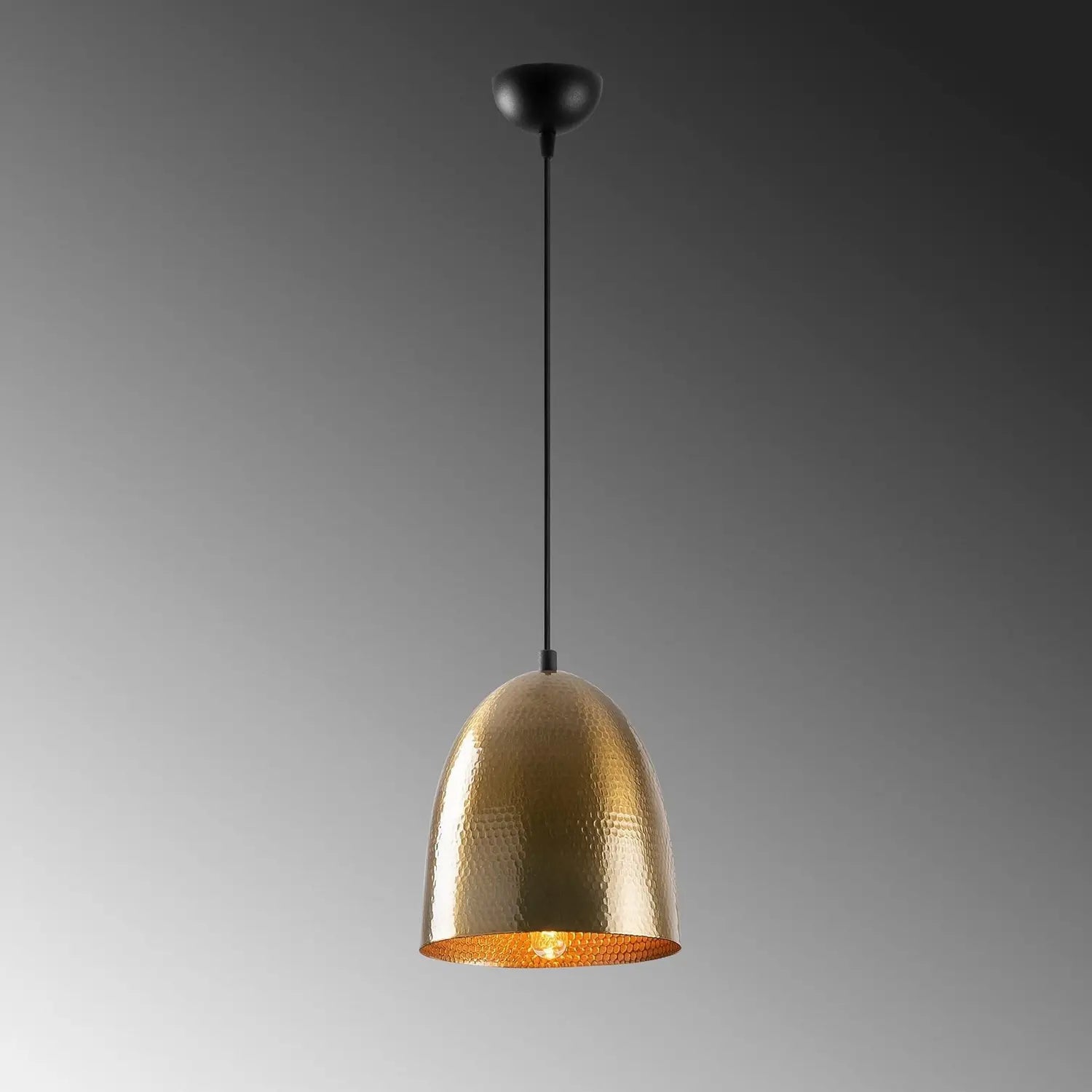 B-Ware Tattoo Hängeleuchte Pendelleuchte Metall Gold Antik Deckenlampe ø20cm Dimmbar - 8681875883688