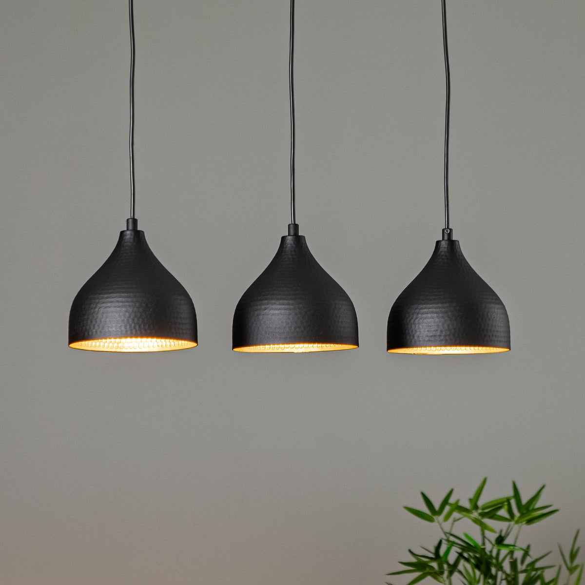 Hängeleuchte Tattoo 6211 linear schwarz/gold Hängelampe Lampe Leuchte Spot E27 - 8682870090415