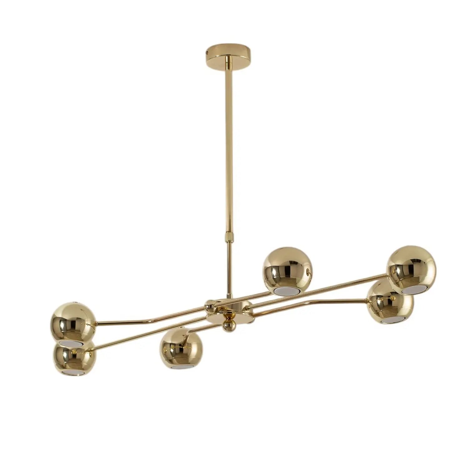 B-Ware Jupiter Hängeleuchte Tiana Pendelleuchte Gold Stahl  Dimmbar Led 6flg Siehe Text - 5905962019785
