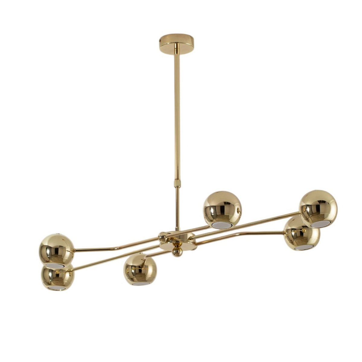 Jupiter Hängeleuchte Tiana Pendelleuchte gold Stahl  dimmbar LED 6flg SIEHE TEXT - 5905962019785