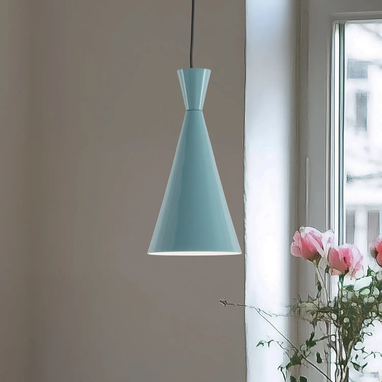 B-Ware Hängeleuchte Tom Pendelleuchte Lampe Türkis Metall Leuchte E27 Led ø 19 Cm - 8684283486304