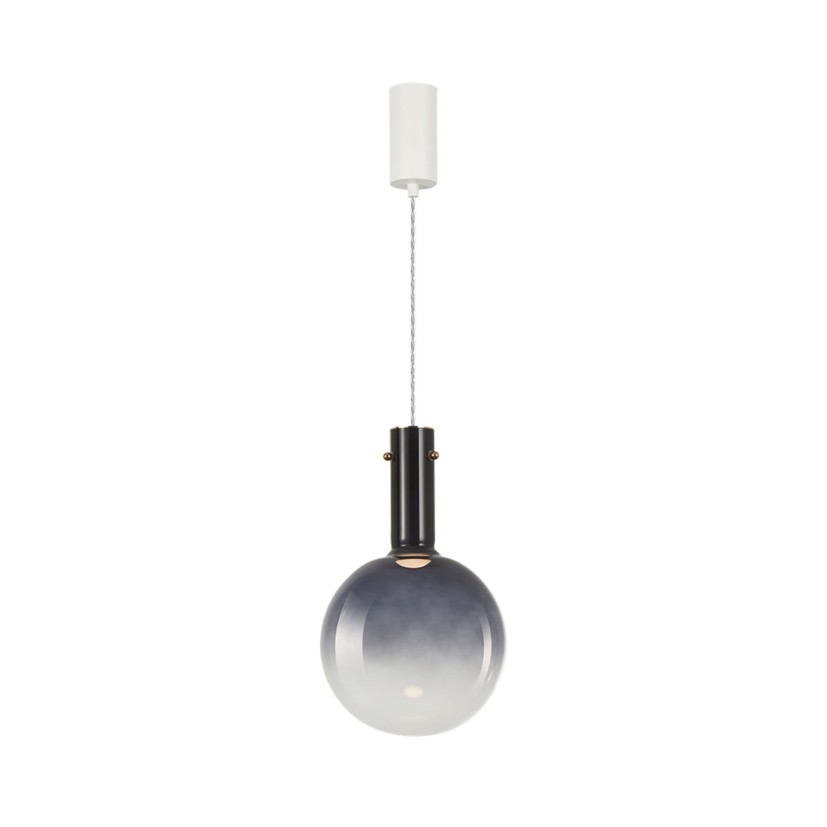 Toronto Hängeleuchte Deckenlampe Glaskugel grau-transparent Ø 25 cm - 5902693803256
