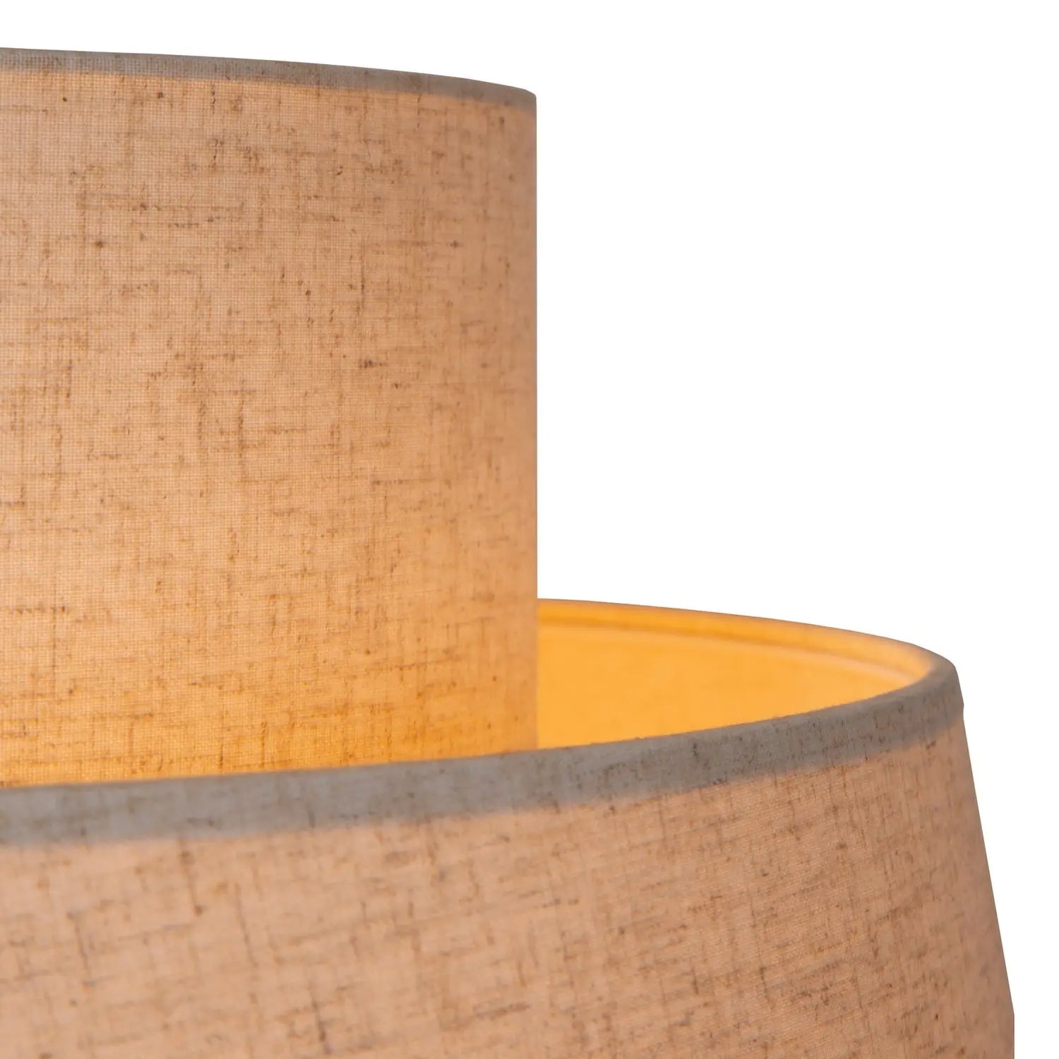 B-Ware Lucide Hängeleuchte Pendelleuchte Tribute Textil Beige Rund Einflammig 60 Cm - 5411212211958