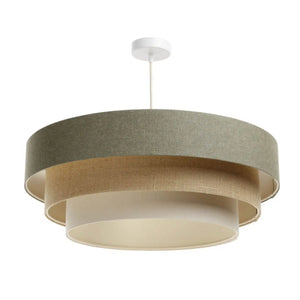 B-Ware Maco Design Triniti Hängeleuchte Pendelleuchte Grün Beige Creme ø 60 Cm Textil