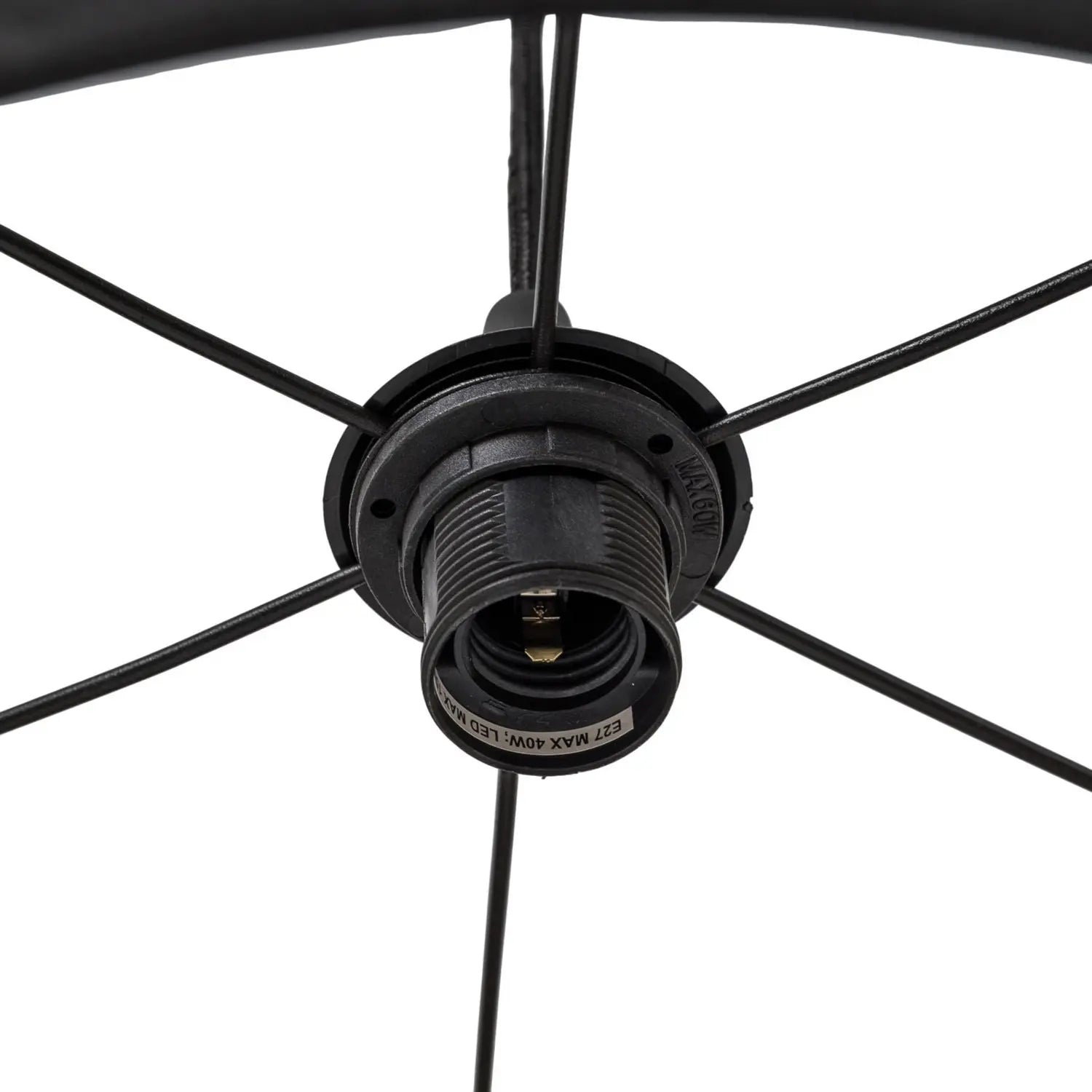 B-Ware Maco Design Hängeleuchte Pendelleuchte Triniti Schwarz Gold Textil ø60cm E27 Led - 5906742008135