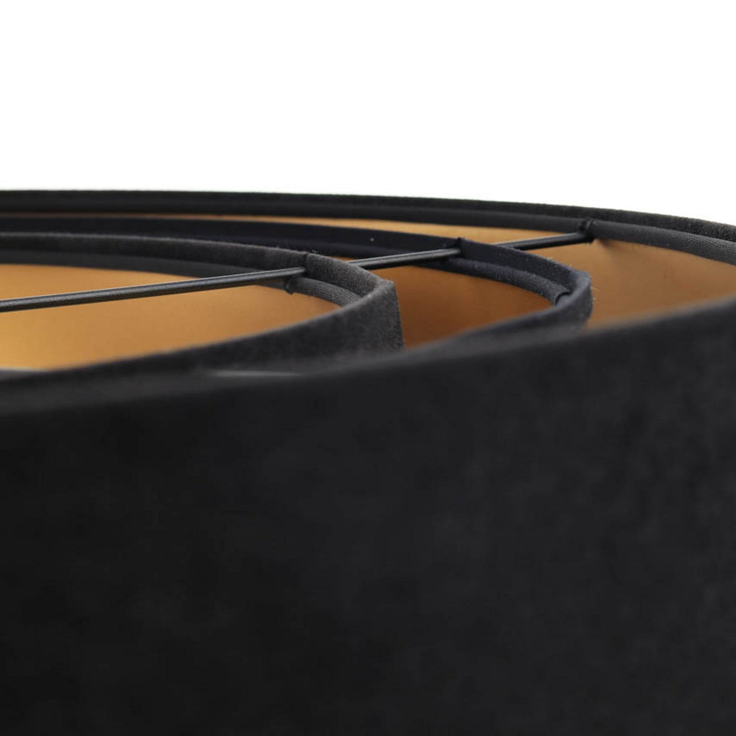 B-Ware Maco Design Hängeleuchte Pendelleuchte Triniti Schwarz Gold Textil ø60cm E27 Led - 5906742008135
