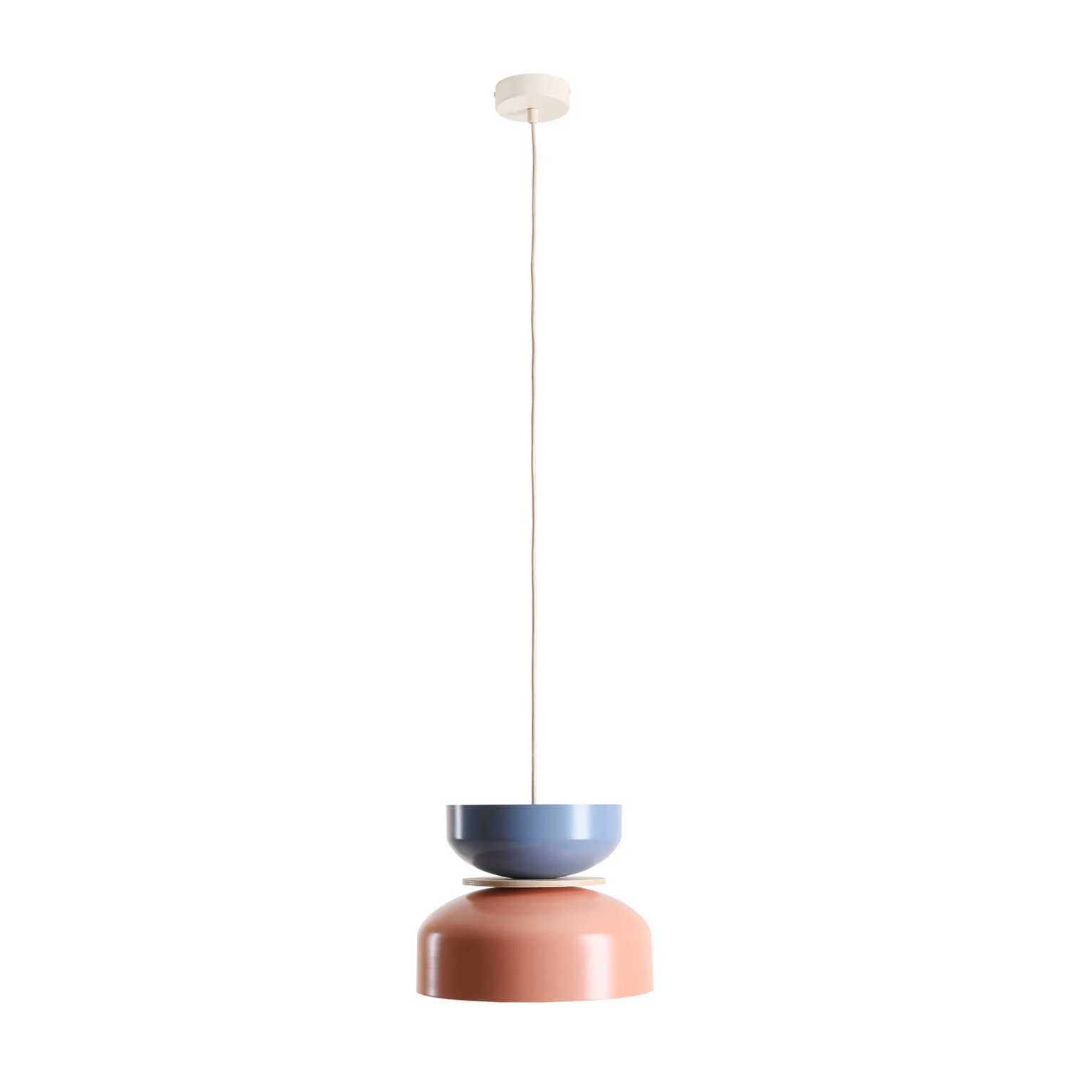 B-Ware Tula Hängeleuchte Pendelleuchte Lampe Koralle Blau Metallschirm Siehe Text - 5904798658939