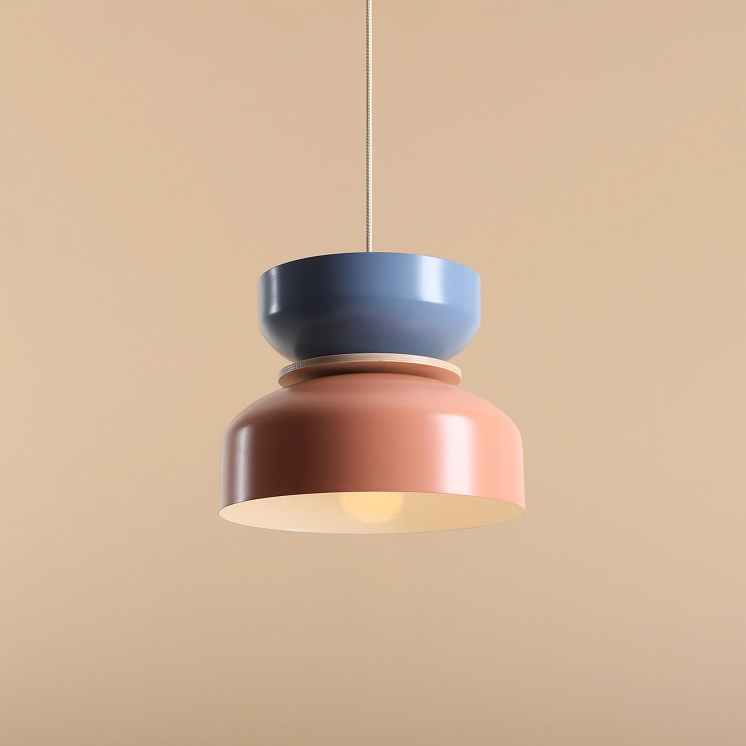 B-Ware Tula Hängeleuchte Pendelleuchte Lampe Koralle Blau Metallschirm Siehe Text - 5904798658939