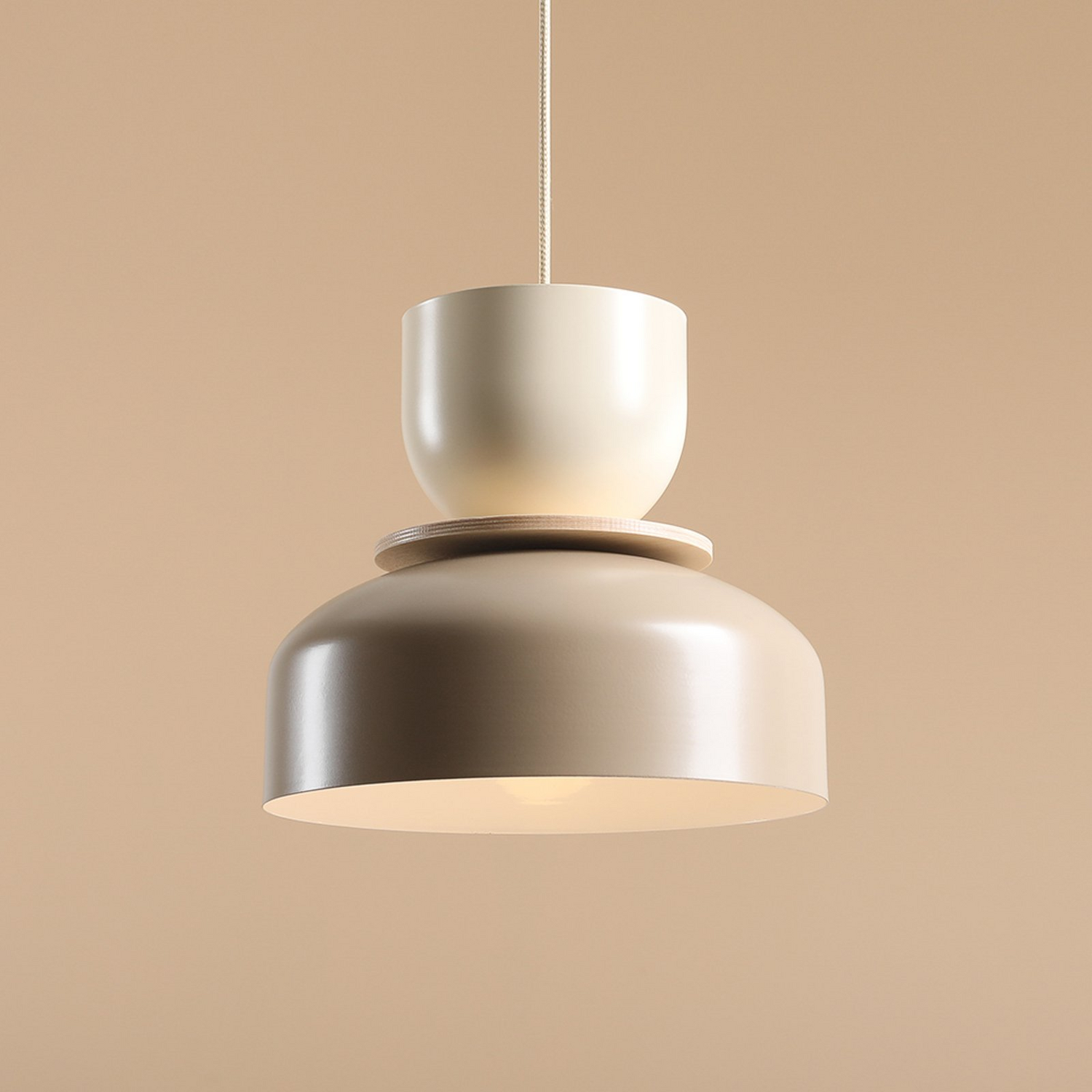 B-Ware Aldex Hängeleuchte Pendelleuchte Uto Beige Creme Metallschirm E27 Led Dimmbar203