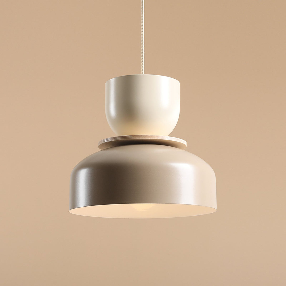 Aldex Hängeleuchte Pendelleuchte Uto beige creme Metallschirm E27 LED dimmbar - 5904798659042