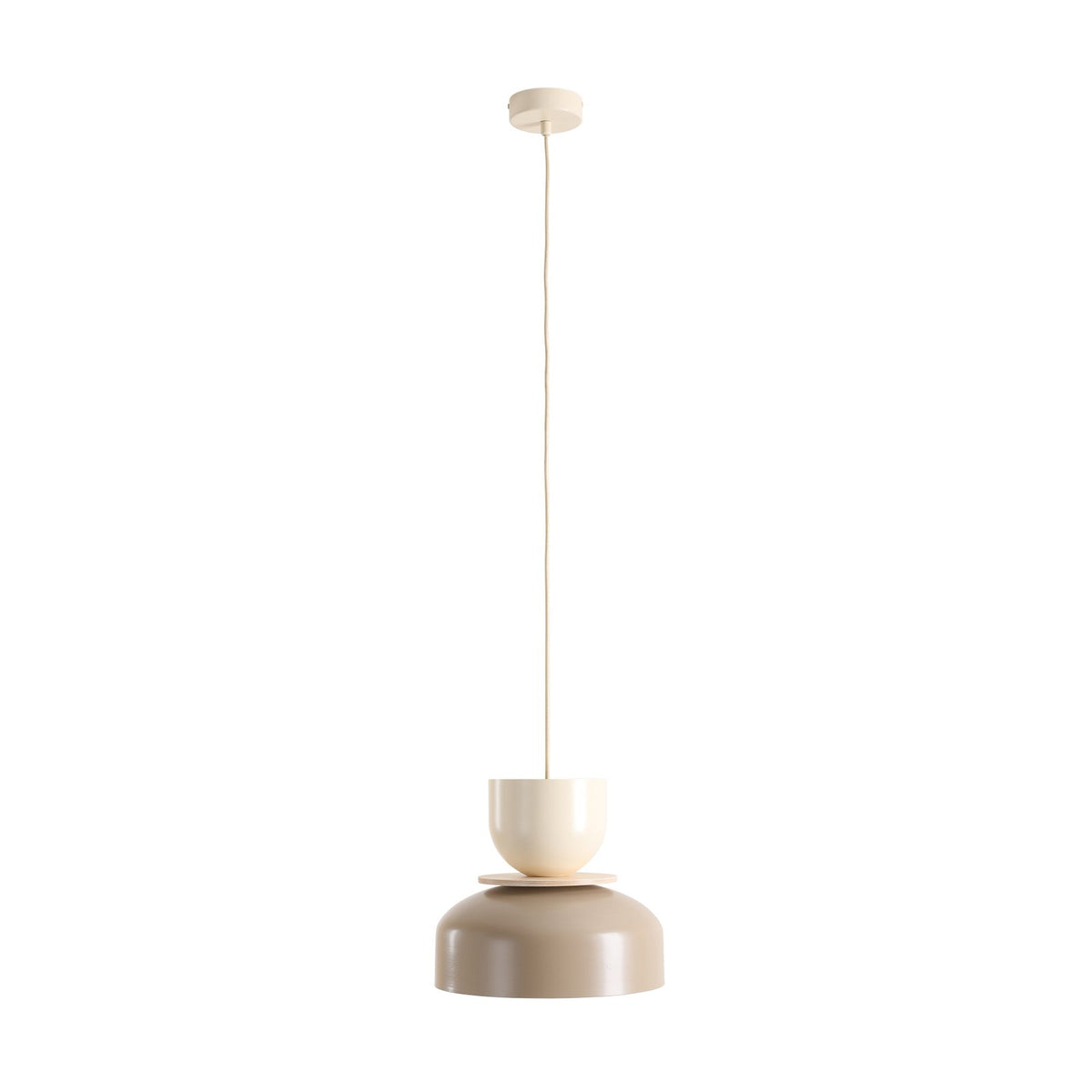 Aldex Hängeleuchte Pendelleuchte Uto beige creme Metallschirm E27 LED dimmbar - 5904798659042