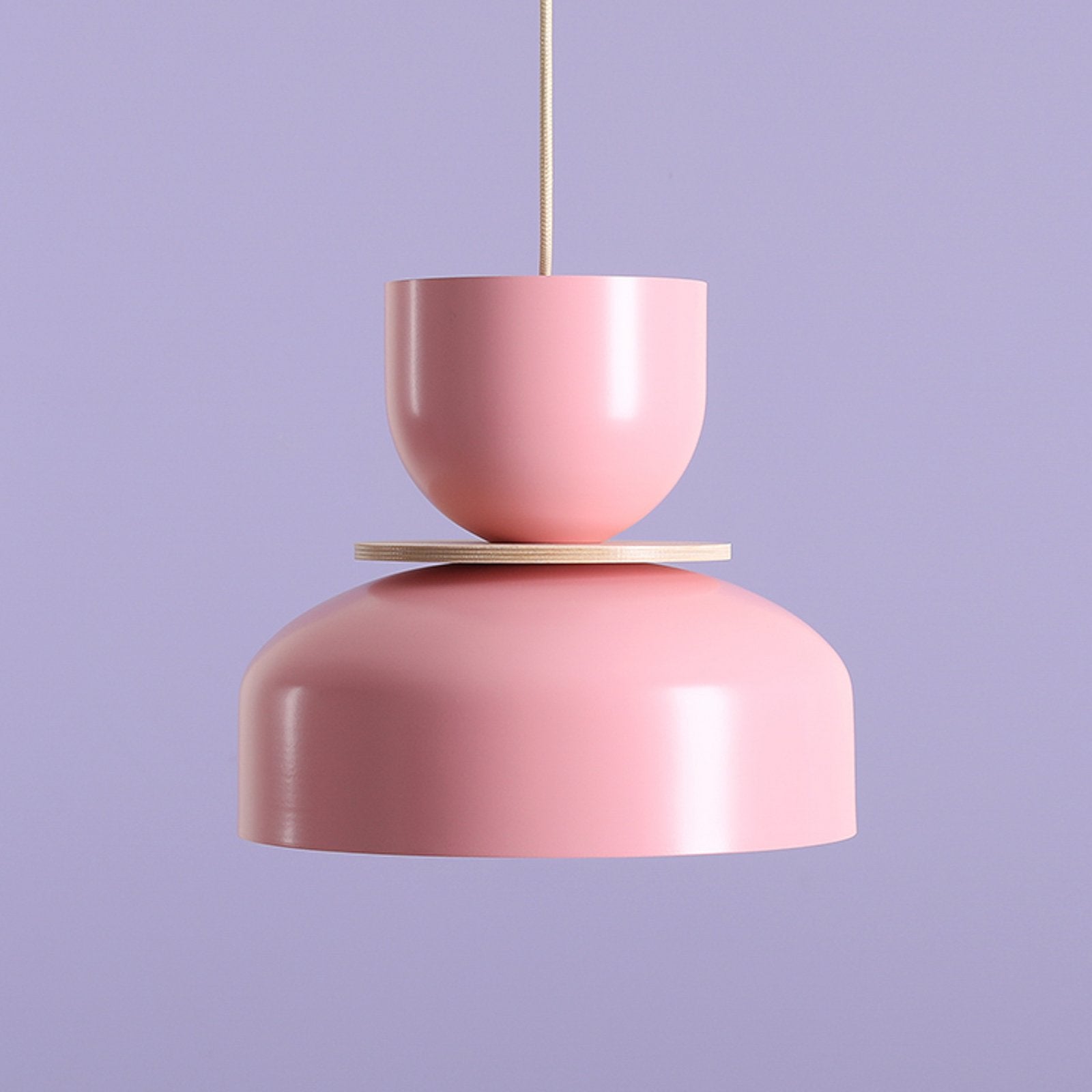 ALDEX Hängeleuchte Uto Pendelleuchte Deckenlampe rosa Metallschirm dimmbar 30 cm - 5904798659028