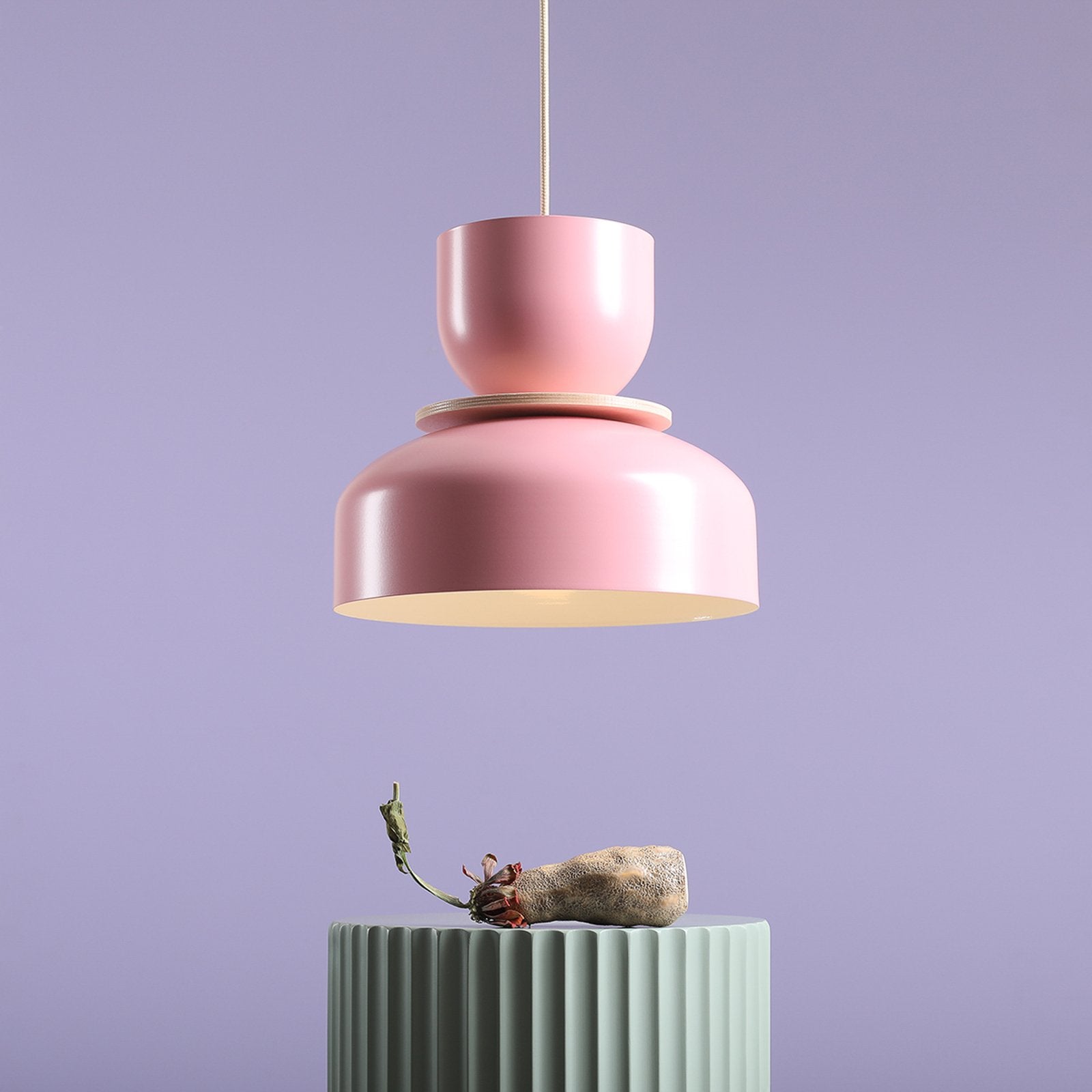 ALDEX Hängeleuchte Uto Pendelleuchte Deckenlampe rosa Metallschirm dimmbar 30 cm - 5904798659028