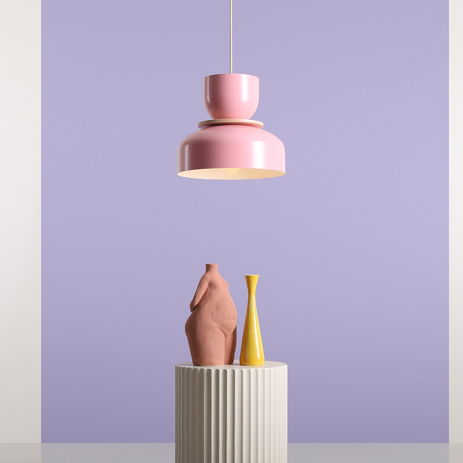 ALDEX Hängeleuchte Uto Pendelleuchte Deckenlampe rosa Metallschirm dimmbar 30 cm - 5904798659028