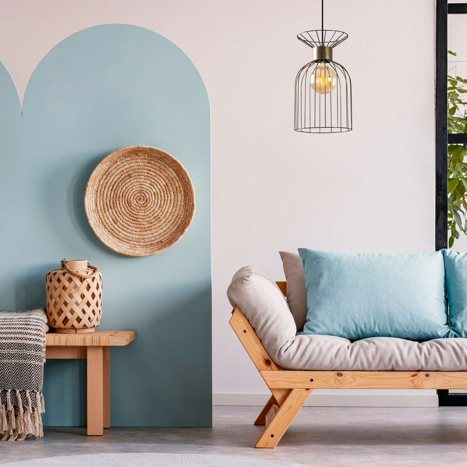 B-Ware Opviq Hängeleuchte Vazo 2881 Lampe ø25cm Gold Antik Esszimmer Beleuchtung - 8681875989892