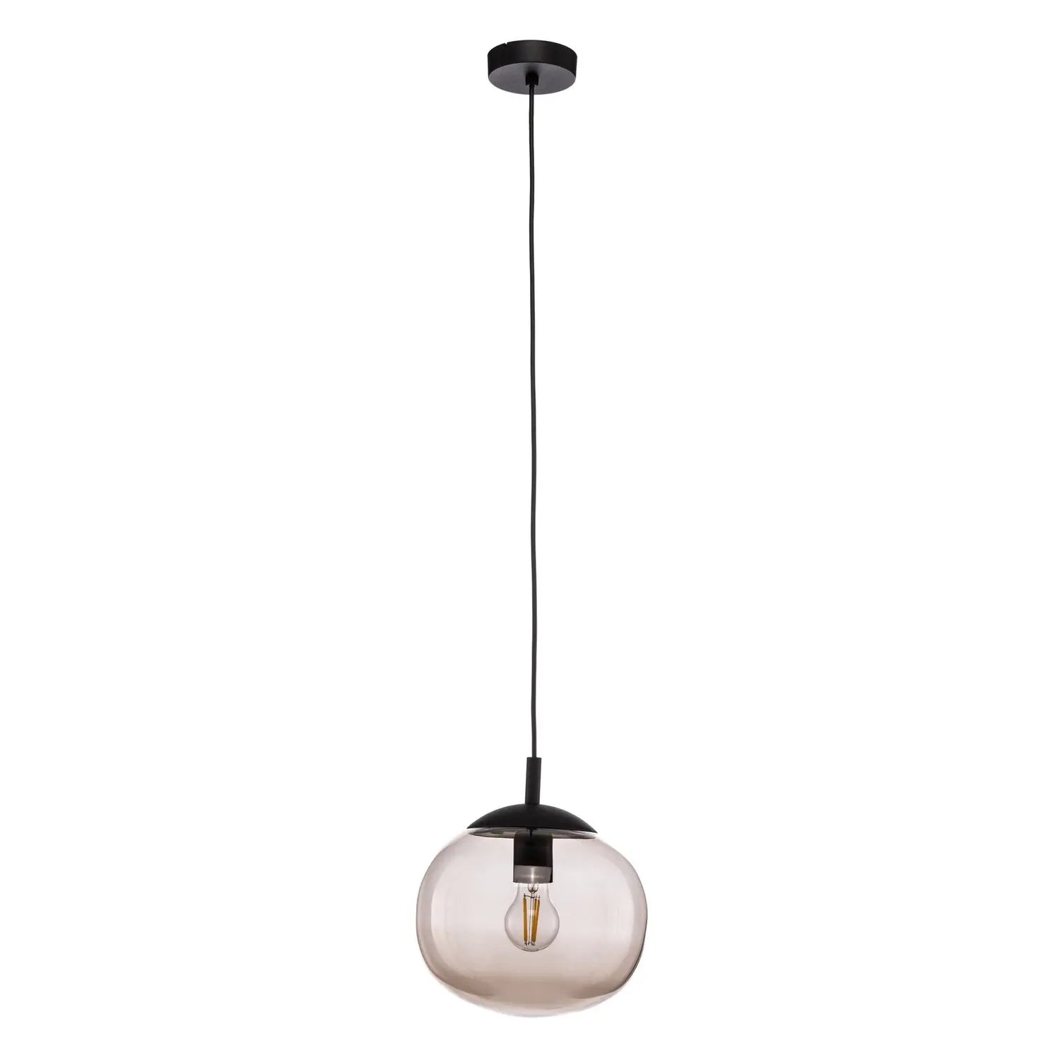B-Ware Tk Lighting Vibe Hängeleuchte Pendelleuchte Glas Braun Transparent Lampenschirm - 5901780546762