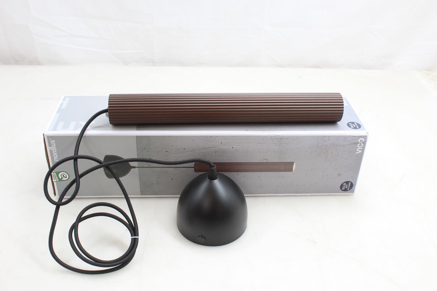 B-Ware Nordlux Hängeleuchte Pendelleuchte Vico Metallschirm Einflammig Braun 2 Stück - 5704924018374