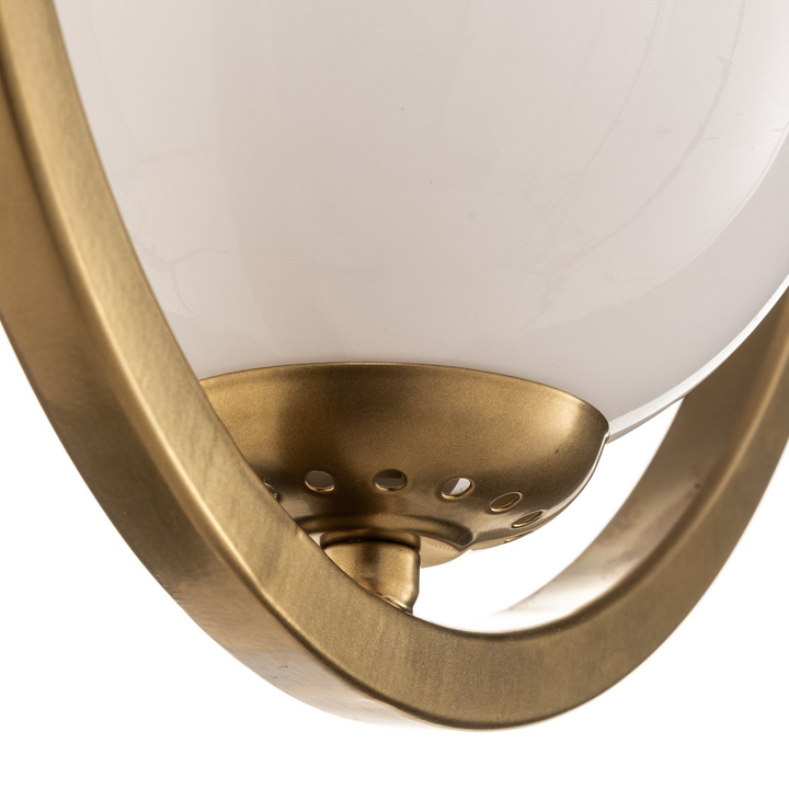 Euluna Hängeleuchte Hängeleuchte Lampe Leuchte Vienna Opalglas Messing 1 Flammig B-Ware