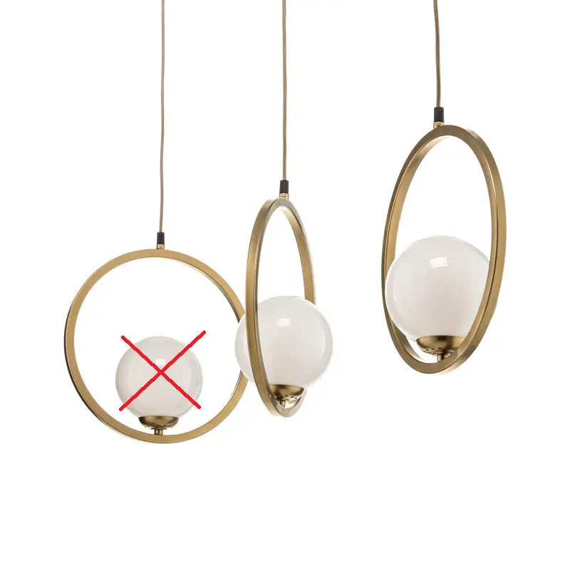 Euluna Hängeleuchte Vienna Hängeleuchte Lampe Opalglas  3 Flg Siehe Text/Foto B-Ware - 5902693755746
