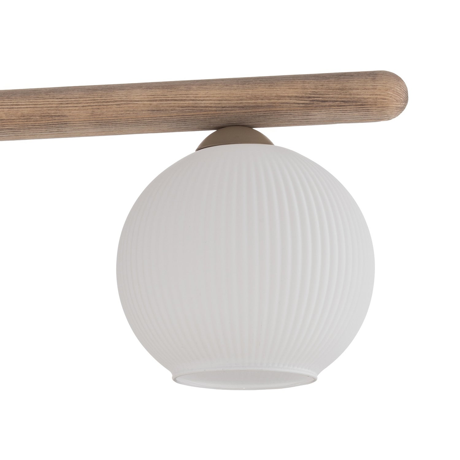 B-Ware Virlo Hängeleuchte Pendelleuchte Lampe Holz Opalglas Weiß Esszimmer Küche 95 Cm - 5906135110803