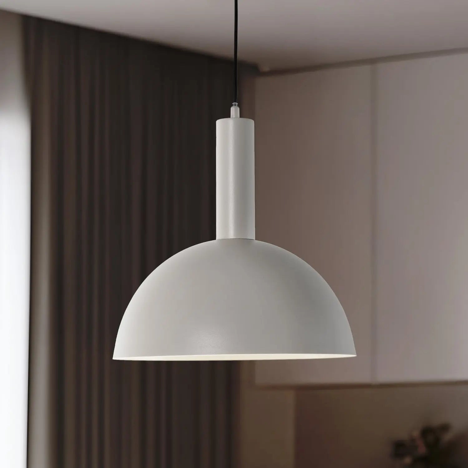 B-Ware Hängeleuchte Pendelleuchte Vitrum Cupola M Taupe Metall Lampe Dimmbar E27 Led - 5905143287224