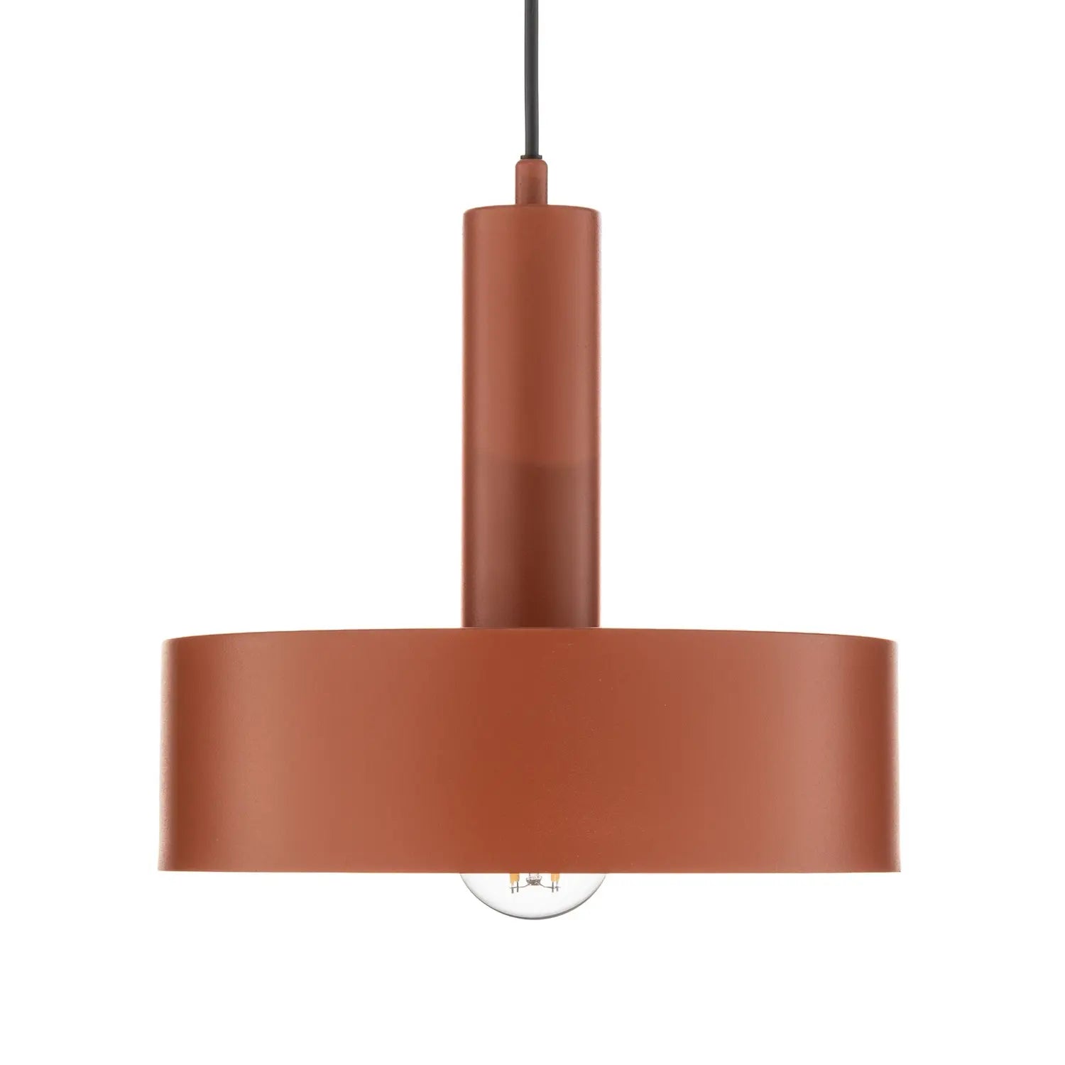 B-Ware Hängeleuchte Vitrum Pendelleuchte Lampe Rot Stahl Rund Zylindrisch ø27cm - 5905143285510