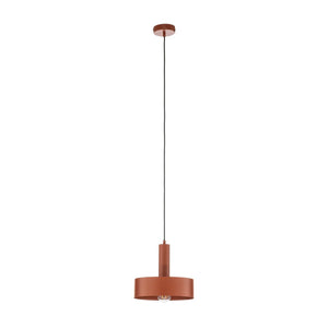 B-Ware Hängeleuchte Vitrum Pendelleuchte Lampe Rot Stahl Rund Zylindrisch ø27cm
