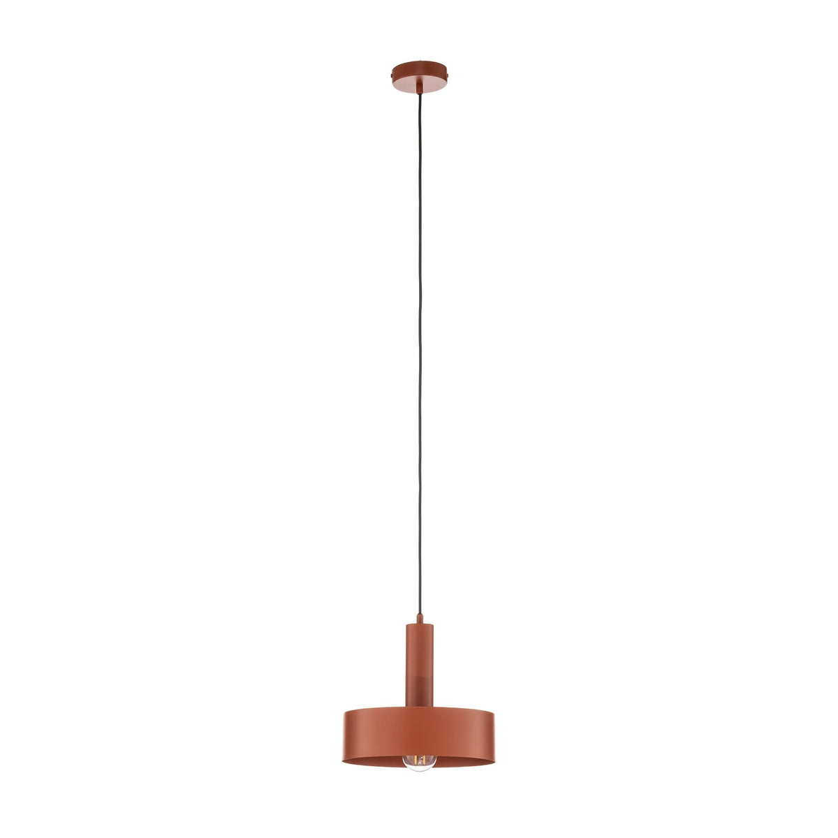 Hängeleuchte Vitrum Pendelleuchte Lampe rot Stahl rund zylindrisch Ø27cm - 5905143285510