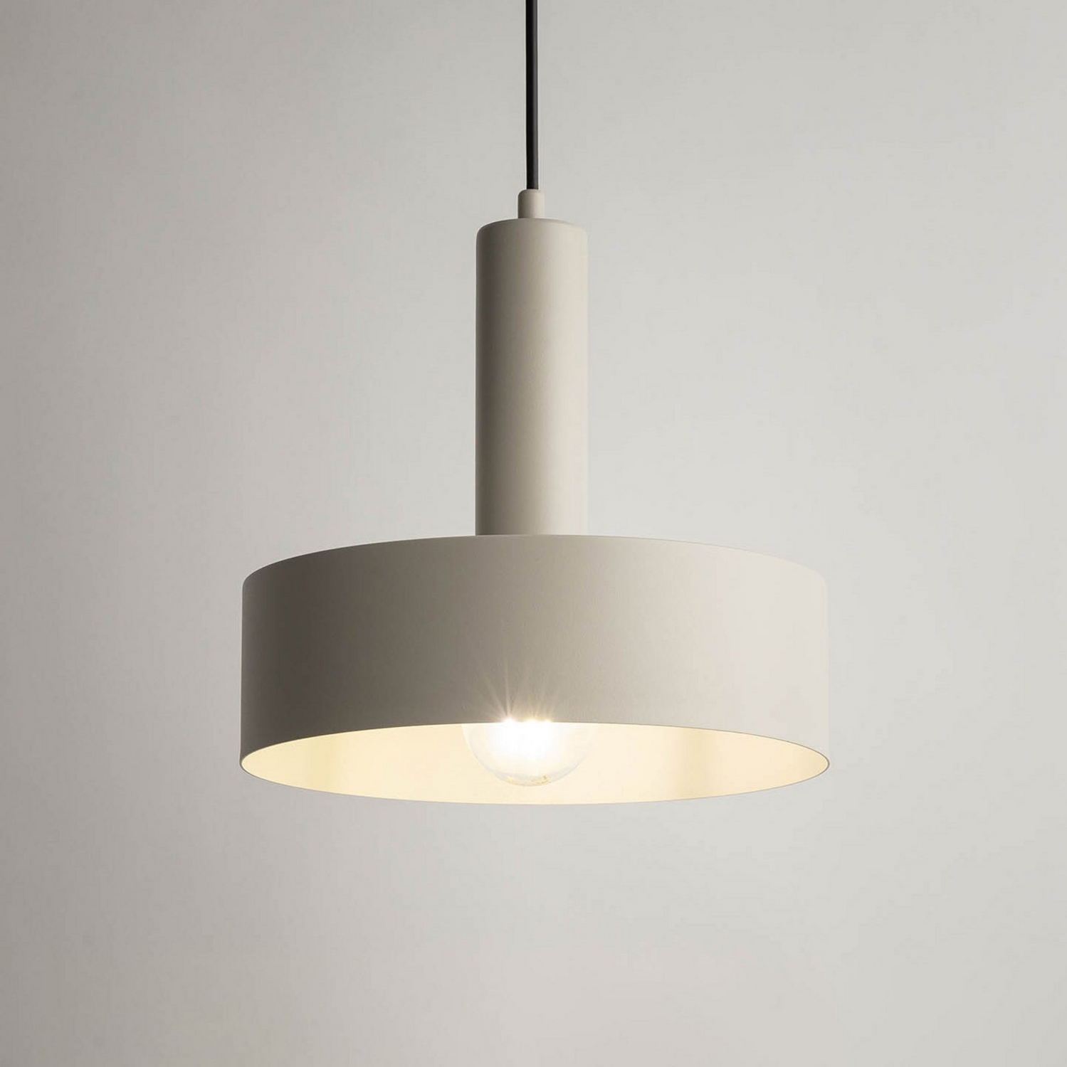 B-Ware Sigma Hängeleuchte Pendelleuchte Vitrum Leuchte Round Taupe Zylindrisch ø 27178 - 5905143287248