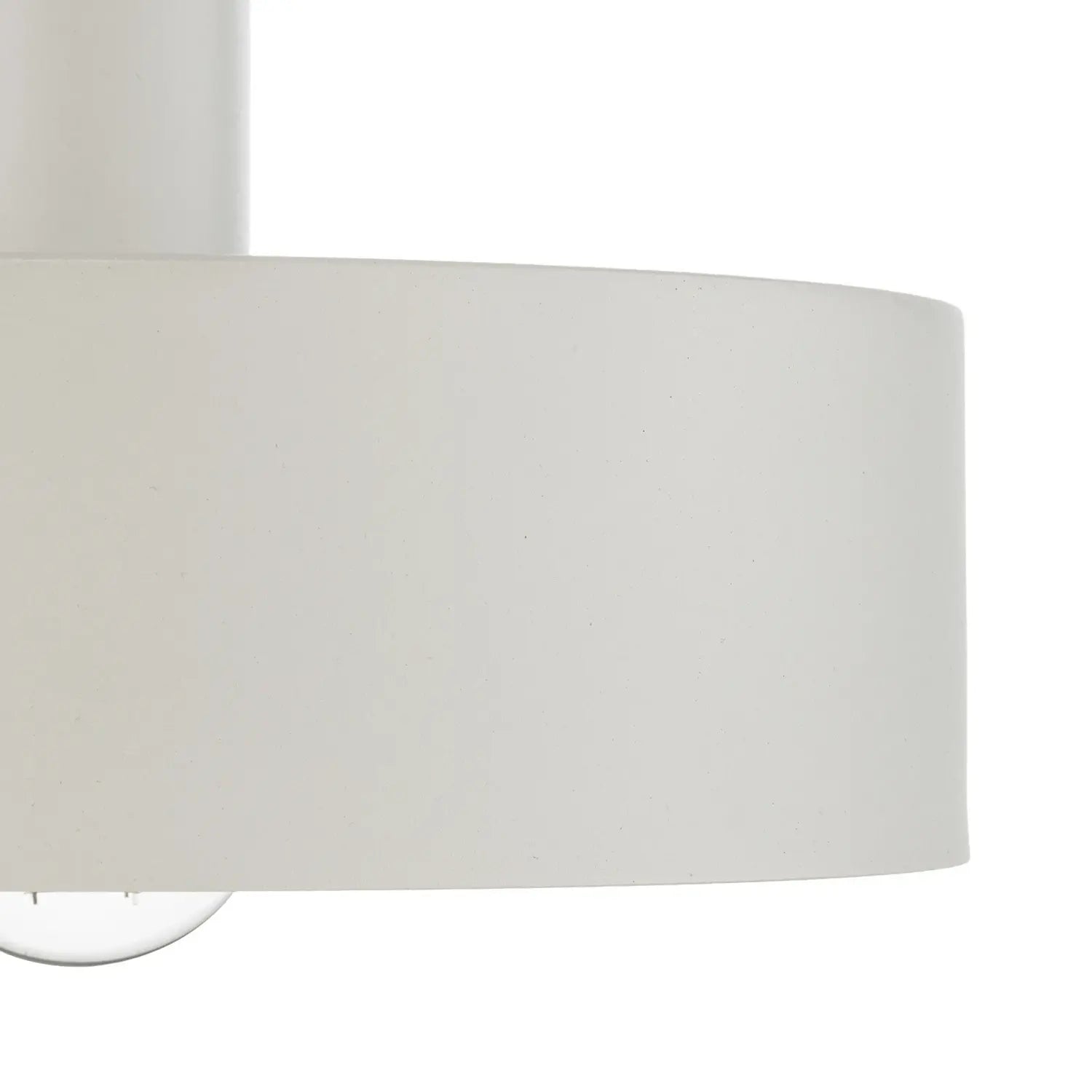 B-Ware Hängeleuchte Vitrum Pendelleuchte Lampe Rund Weiß Zylinder Stahl  ø 27 Cm - 5905143287323