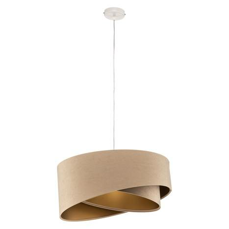 B-Ware Hängeleuchte Vivien Hängelampe Deckenlampe Deckenleuchte Zweifarbig Creme Gold - 5906742000214