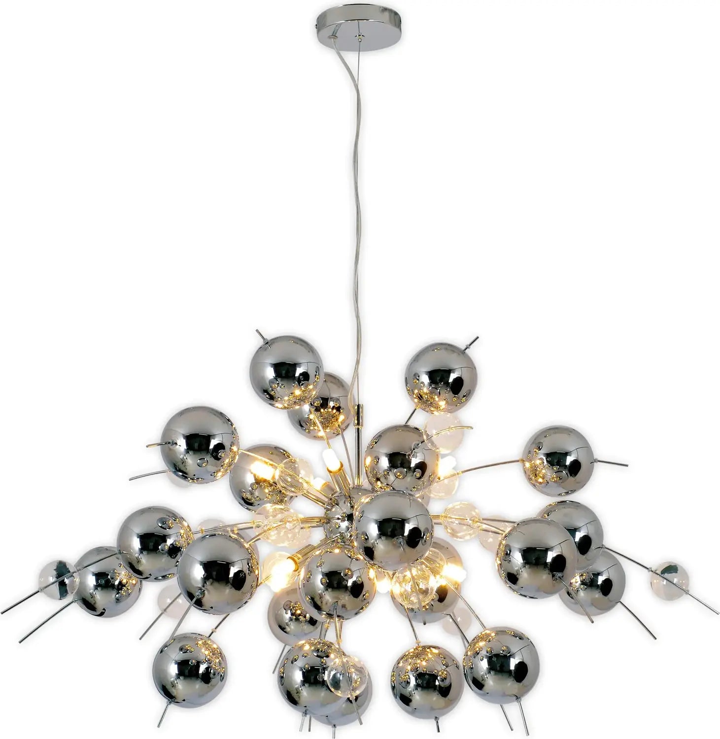 B-Ware Näve Hängeleuchte Pendelleuchte Led Glaslampe Wakusei Glas 10 Flammig G9 Ch26 - 4003222789384