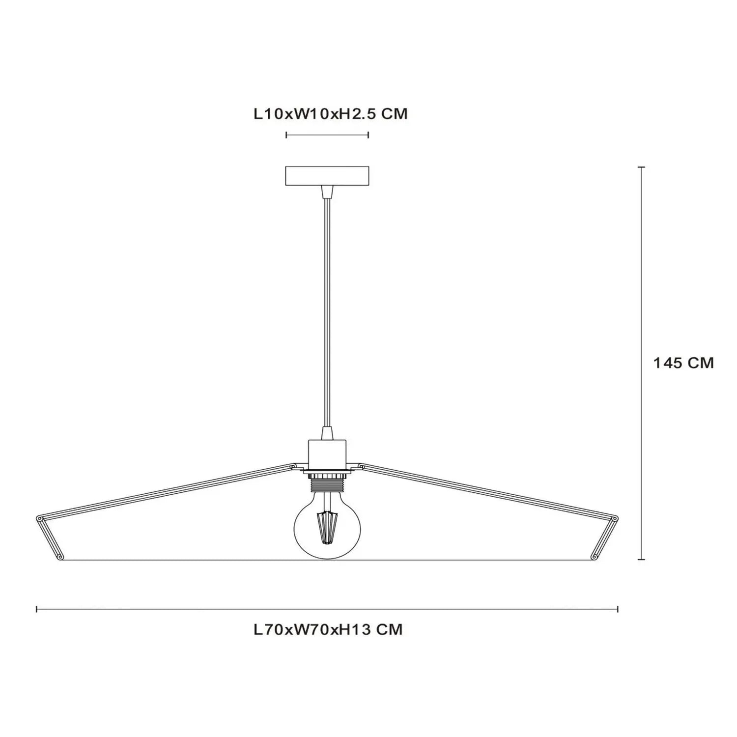 B-Ware Lucide Hängeleuchte Pendelleuchte Yunkai Hängeleuchte Papier Einflammig ø 70cm   - 5411212105707