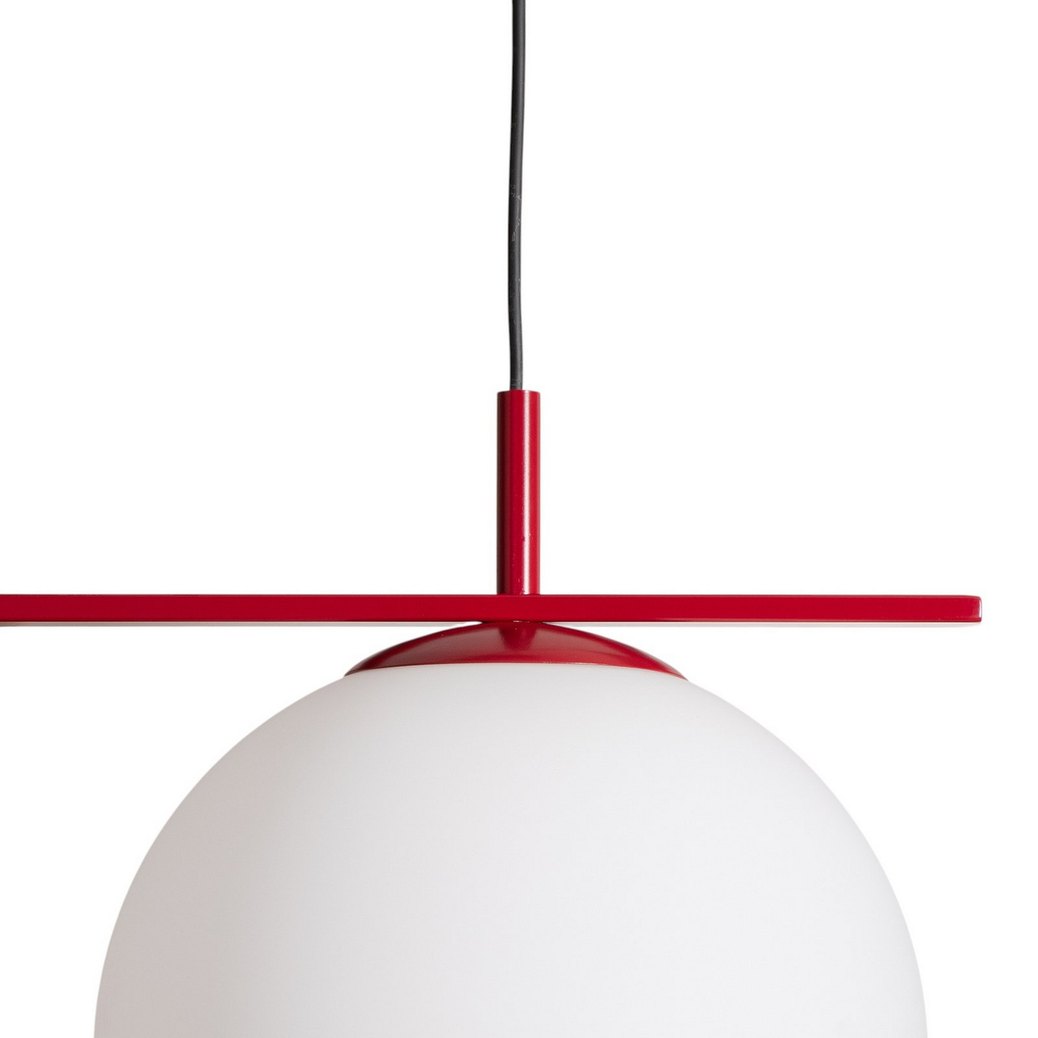 B-Ware Zac Hängeleuchte Pendelleuchte Opal Weinrot 2 Flammig Metall Glas Wohnzimmer - 5904798657406