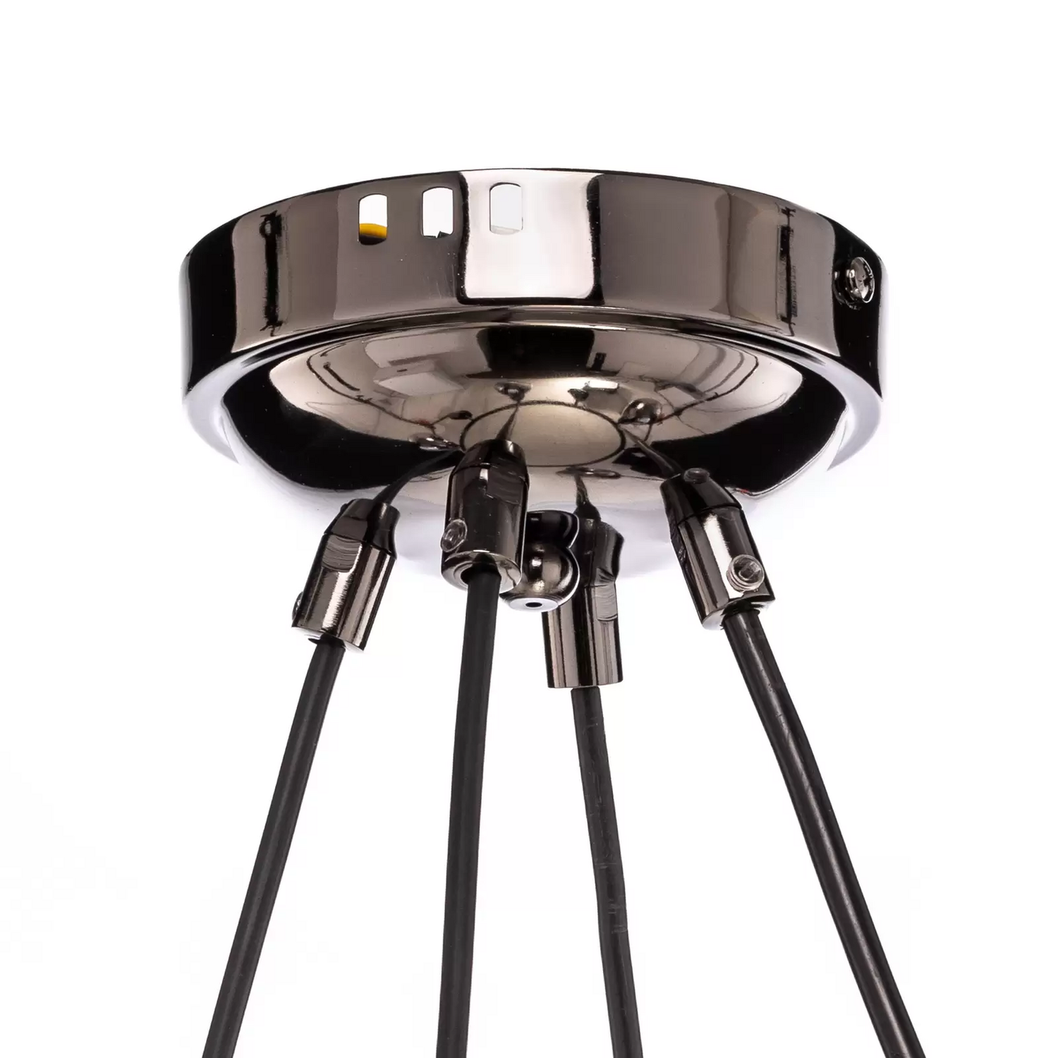 B-Ware Lucea Hängeleuchte Zerde 4+4 ø 82 Cm Schwarz Chrom 8 Flammig Deckenlampe Lampe - 8698525600113
