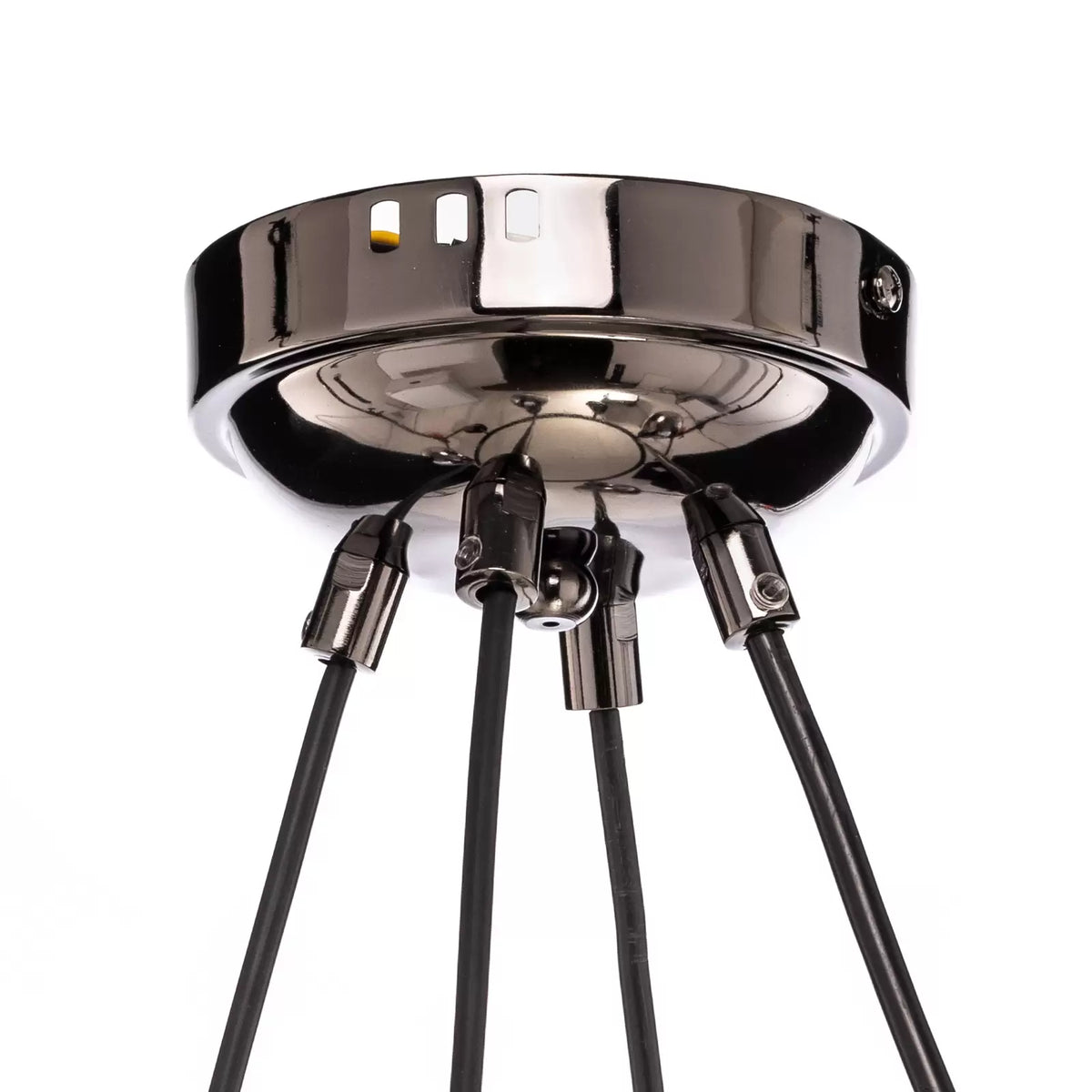 Lucea Hängeleuchte Zerde 4+4 Ø 82 cm schwarz-chrom 8-flammig Deckenlampe Lampe - 8698525600113