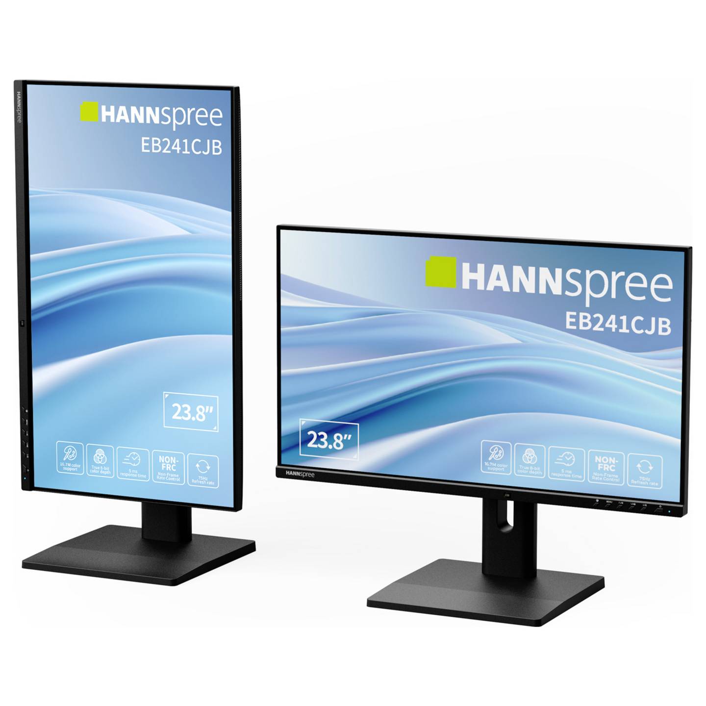 Hannspree Monitor Bildschirm LED Display Schwarz Full HD HDMI USB 23 8 Zoll - 4711404025020