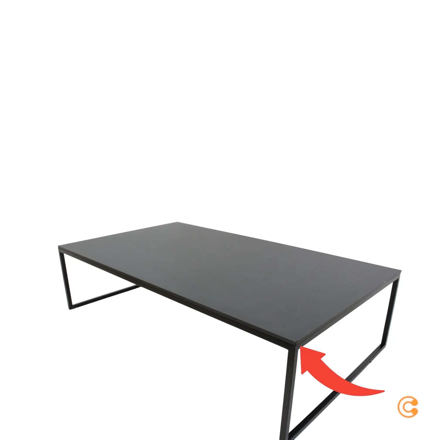 B-Ware Hans Hansen Less H 5/2 Couchtisch Tisch 105 X 60 Cm Schwarz Siehe Text/Foto - 4250298762364