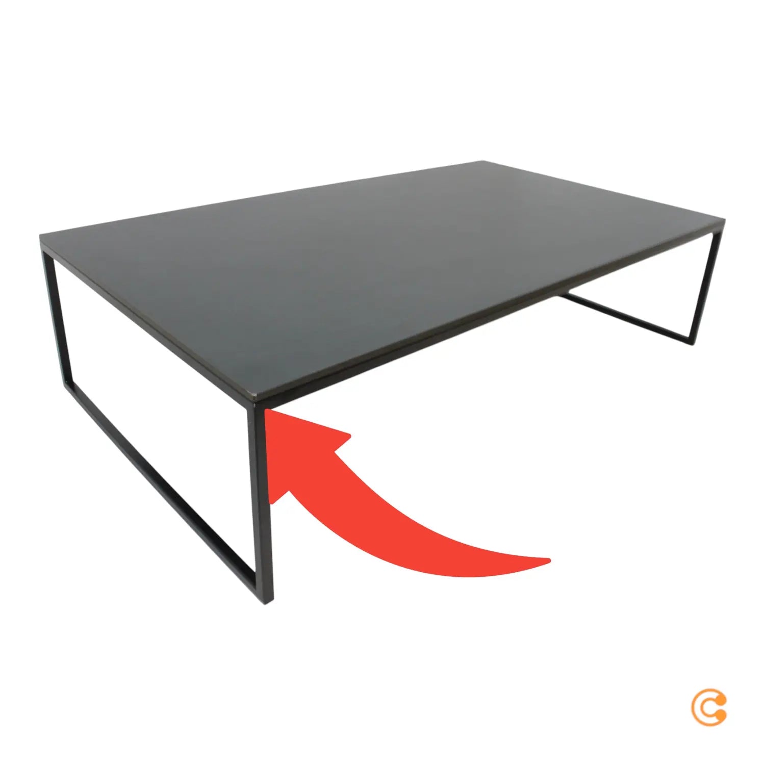 B-Ware Hans Hansen Less H 5/2 Couchtisch Tisch 105 X 60 Cm Schwarz Siehe Text/Foto - 4250298762364