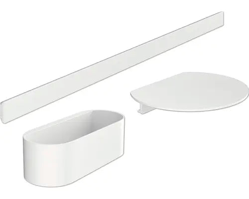 B-Ware Hansgrohe Badset Badewannenset Ablage Duschkorb Halterung Wall Storis Weiß Matt - 4059625368381