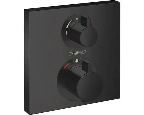 B-Ware Hansgrohe Duscharmatur Badarmatur Unterputz Ecostat Square Schwarz Matt - 4059625230268