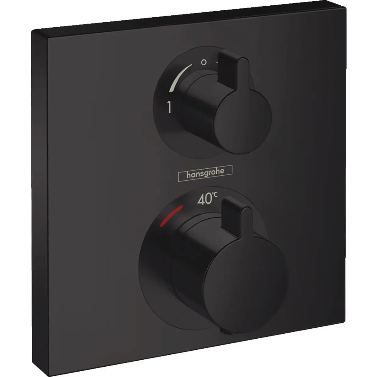 B-Ware Hansgrohe Duscharmatur Badarmatur Unterputz Ecostat Square Schwarz Matt - 4059625230268