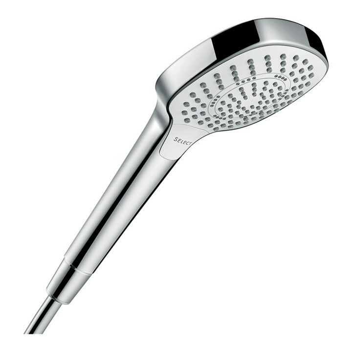 B-Ware Hansgrohe Handbrause Duschkopf Croma Select E Multi Weiß Chrom 110mm Kunststoff