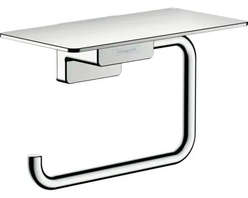 B-Ware Hansgrohe Toilettenpapierhalter Klopapierhalter Add Storis Ablage Chrom Glänzend - 4059625296684