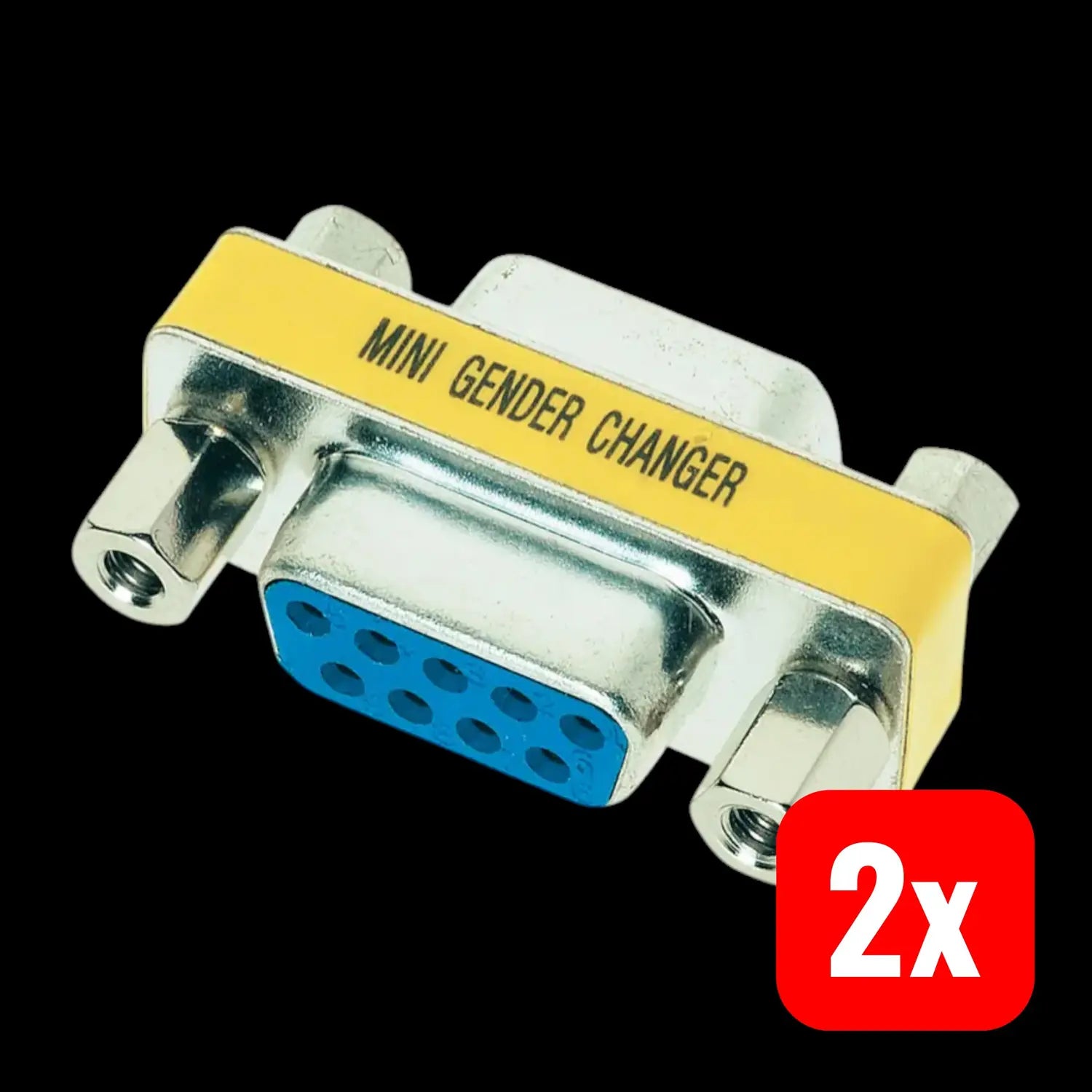 B-Ware Harting Gender Changer Adapter D Sub 9 Polig Buchse Buchse 39 50 2 Stück - 2050009660352