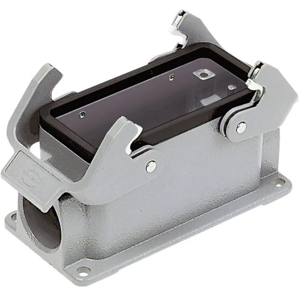 B-Ware Harting Sockelgehäuse Gehäuse Basis Baureihe Han 16 B Asg1 Qb Grau Aluminium Ip65 - 2050000990526