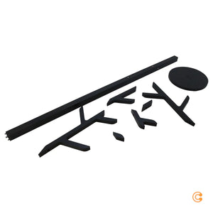 C-Ware Hartô Ambroise Garderobenständer Garderobe H 158cm Eiche Schwarz Siehe Text/Foto