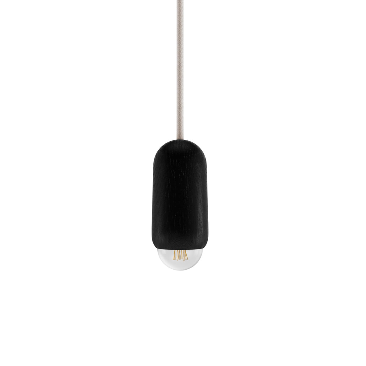Hartô Pendelleuchte Luce Hängeleuchte Eiche schwarz klein Designlampe Lampe S139 - 3700890914506