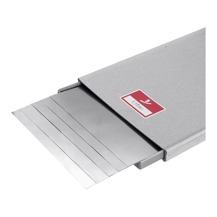 B-Ware Hasberg Unterlagsfolien Set Fühlerlehrenband Edelstahl 150x500mm 0 4mm 5 Blatt - 2050001057754