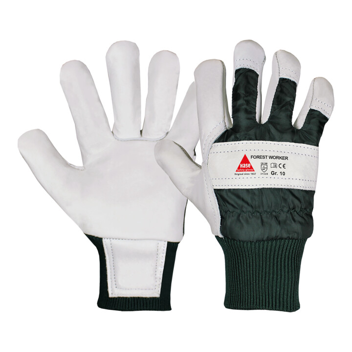 Hase Arbeitshandschuhe Handschutz Forest Worker Rindnarbenleder Größe 8 B-Ware - 4018949933088